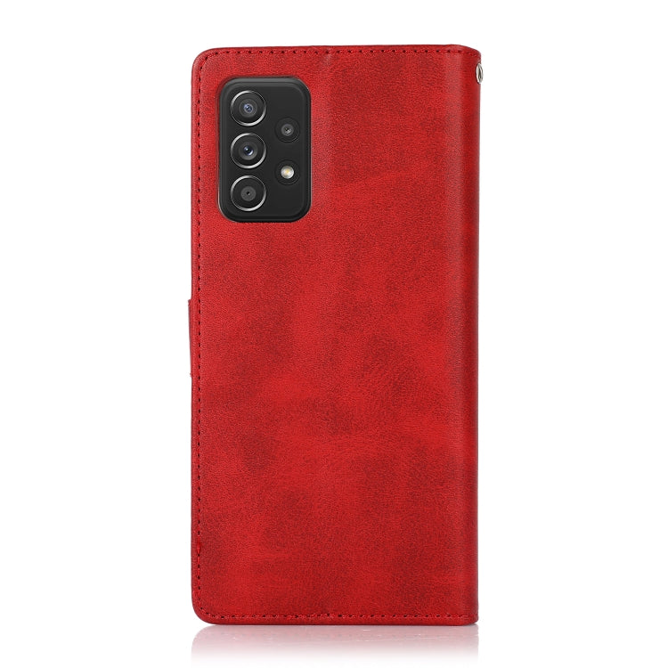 For Samsung Galaxy A13 4G Calf Texture 2 in 1 Detachable Magnetic Back Cover Leather Case
