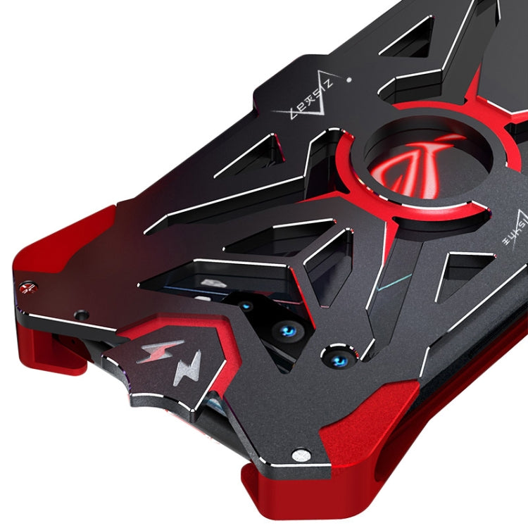 For Asus ROG Phone 3 ZS661KS Hammer II Shockproof Metal Protective Case(Black Red)