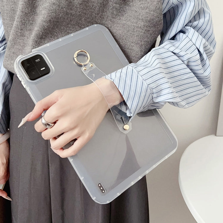 For Xiaomi Pad 6 / Pad 6 Pro Wristband Holder PC Hybrid TPU Soft Tablet Case