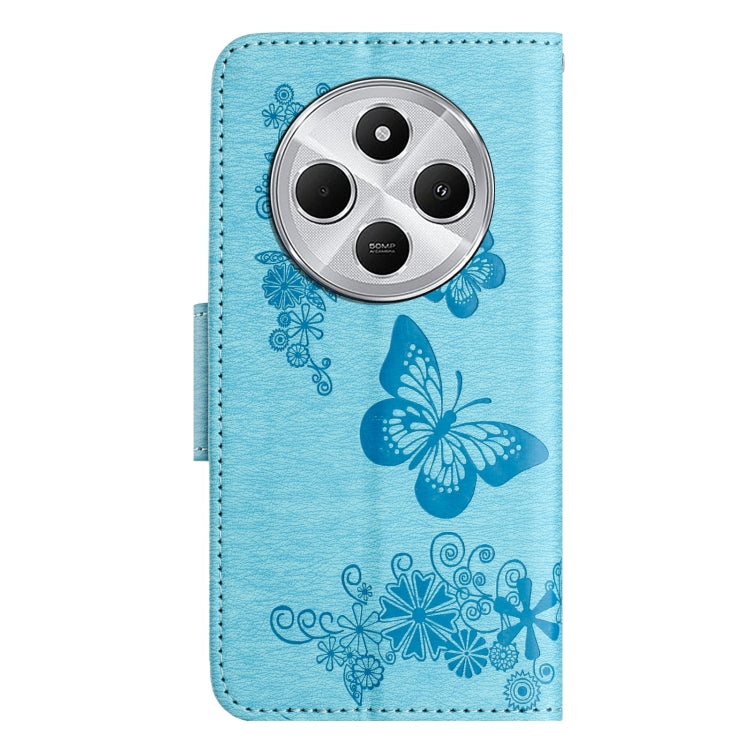 For Redmi 14C Butterfly Embossed Flip Leather Phone Case