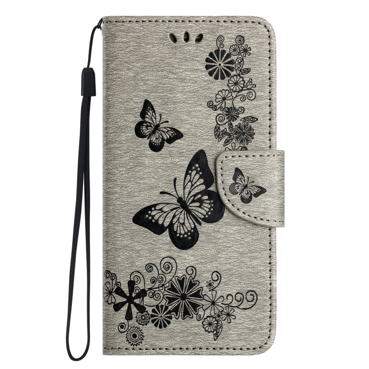 For Redmi 14C Butterfly Embossed Flip Leather Phone Case