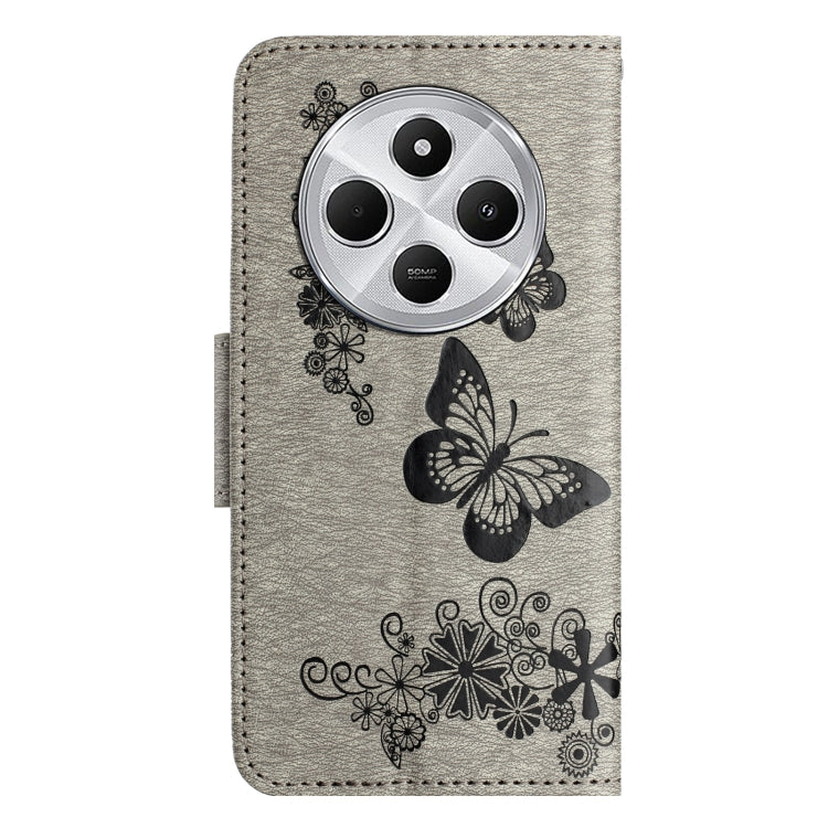 For Redmi 14C Butterfly Embossed Flip Leather Phone Case