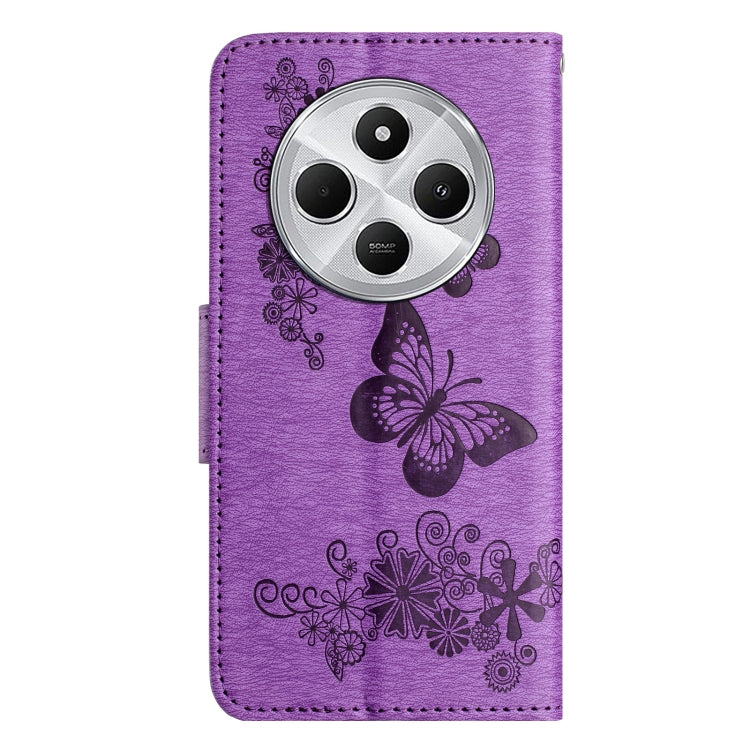 For Redmi Note 14 Pro+ 5G Butterfly Embossed Flip Leather Phone Case