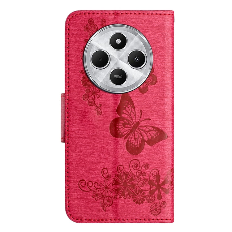 For Redmi Note 14 Pro+ 5G Butterfly Embossed Flip Leather Phone Case
