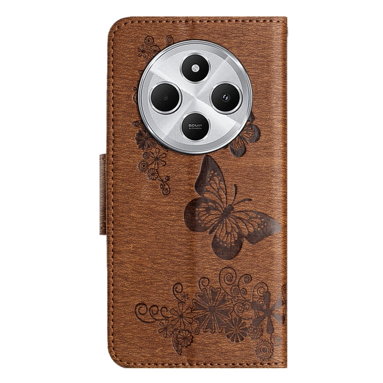 For Redmi Note 14 Pro+ 5G Butterfly Embossed Flip Leather Phone Case