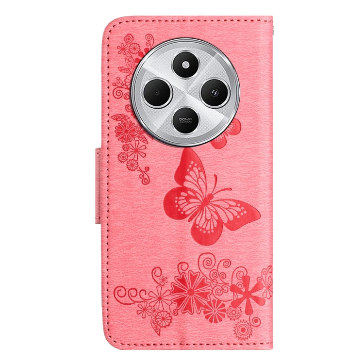For Redmi Note 14 Pro+ 5G Butterfly Embossed Flip Leather Phone Case