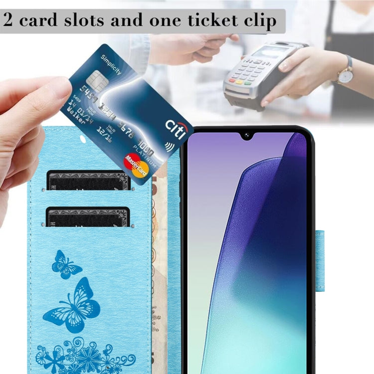 For Redmi Note 14 Pro+ 5G Butterfly Embossed Flip Leather Phone Case