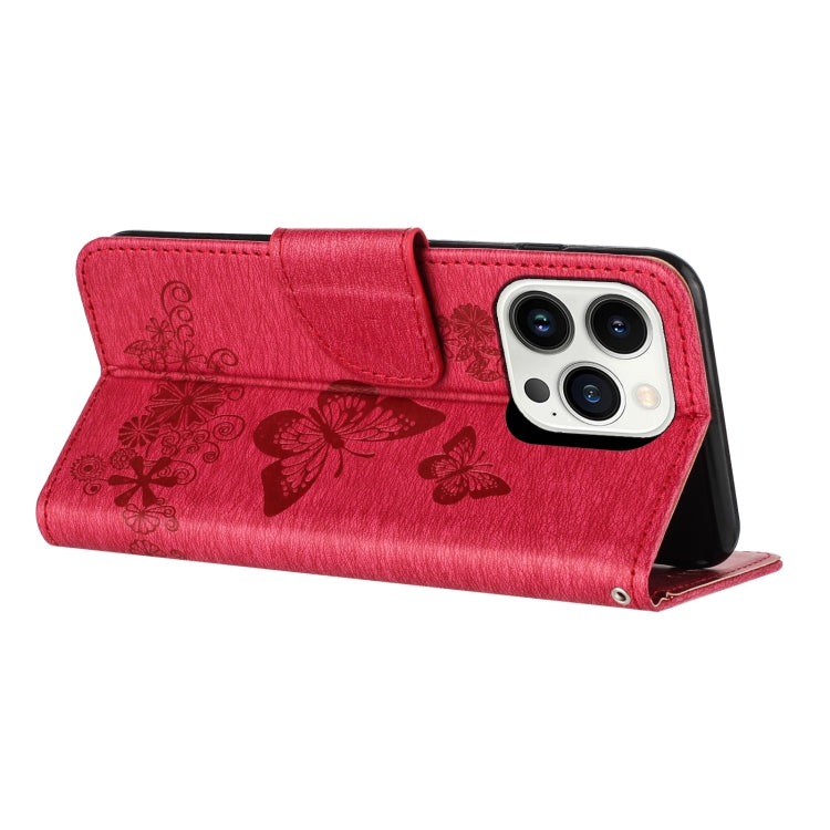 For Redmi Note 14 5G Butterfly Embossed Flip Leather Phone Case