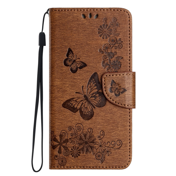 For Redmi Note 14 5G Butterfly Embossed Flip Leather Phone Case