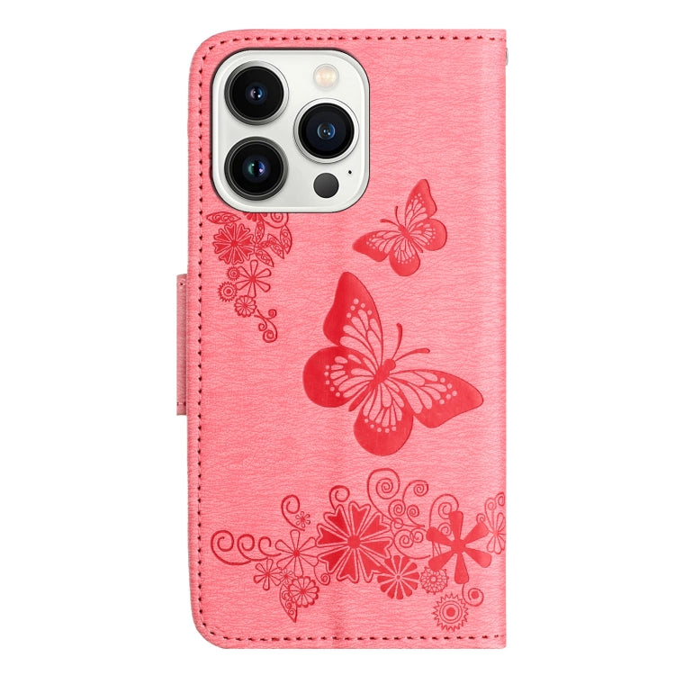 For Redmi Note 14 5G Butterfly Embossed Flip Leather Phone Case