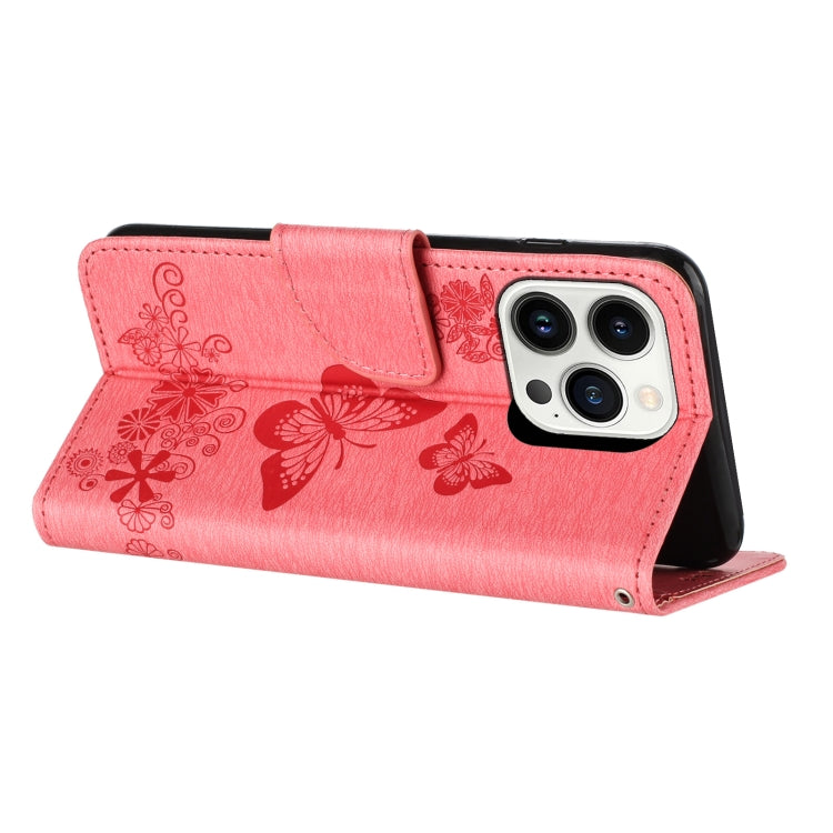 For Redmi Note 14 5G Butterfly Embossed Flip Leather Phone Case