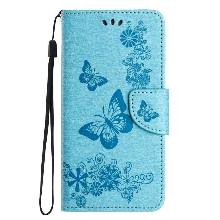 For Redmi Note 14 5G Butterfly Embossed Flip Leather Phone Case