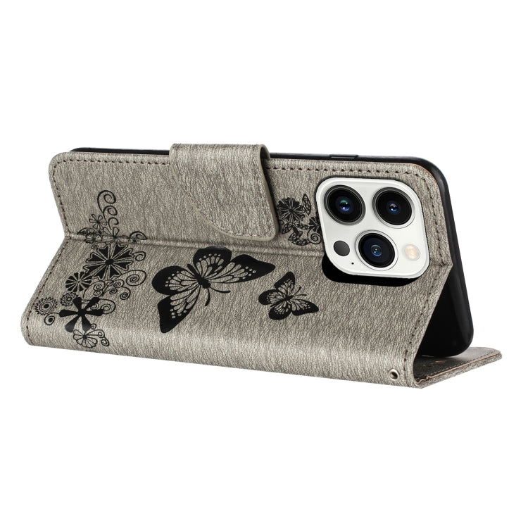 For Redmi Note 14 5G Butterfly Embossed Flip Leather Phone Case