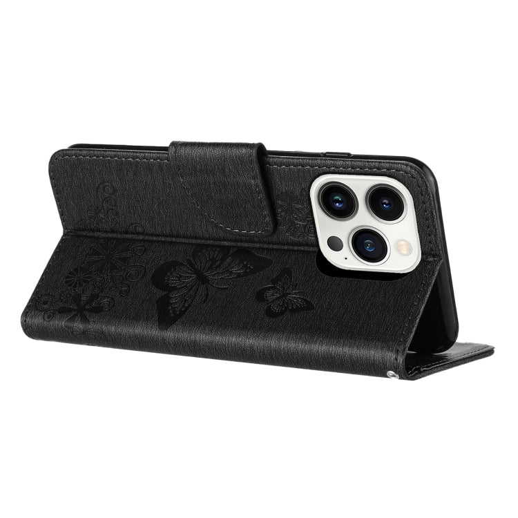 For Redmi Note 14 5G Butterfly Embossed Flip Leather Phone Case