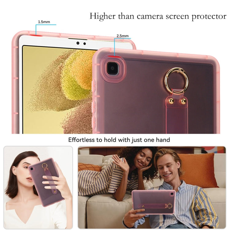 For Samsung Galaxy Tab A7 Lite Wristband Holder PC Hybrid TPU Soft Tablet Case