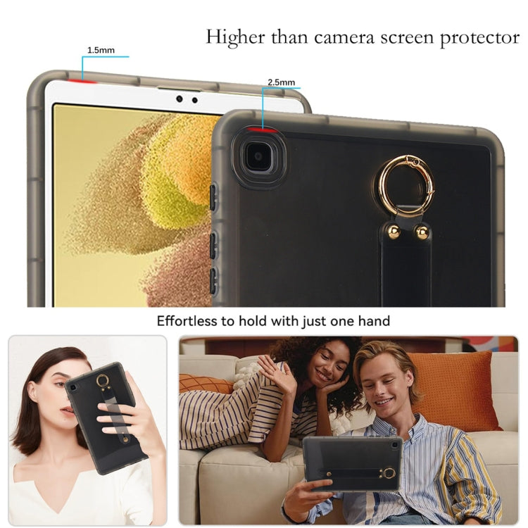 For Samsung Galaxy Tab A7 Lite Wristband Holder PC Hybrid TPU Soft Tablet Case
