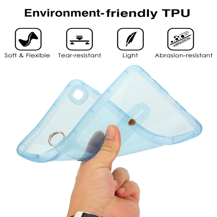 For Samsung Galaxy Tab A7 Lite Wristband Holder PC Hybrid TPU Soft Tablet Case