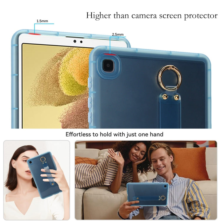For Samsung Galaxy Tab A7 Lite Wristband Holder PC Hybrid TPU Soft Tablet Case