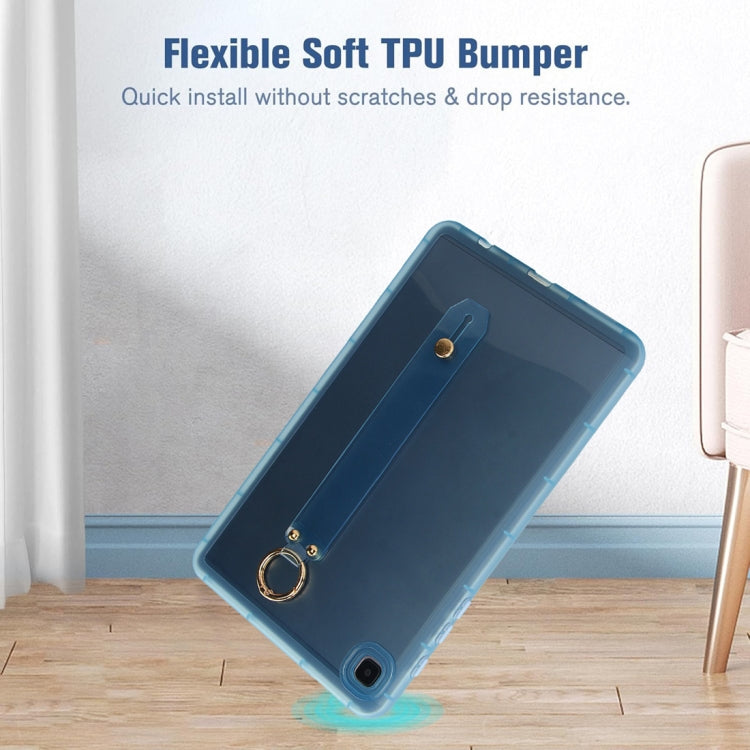 For Samsung Galaxy Tab A7 Lite Wristband Holder PC Hybrid TPU Soft Tablet Case