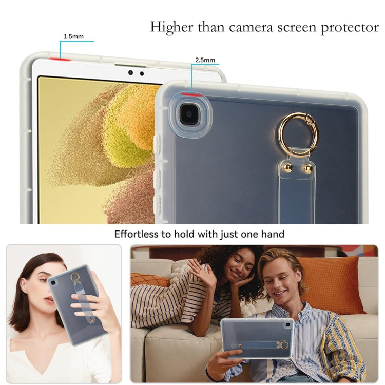 For Samsung Galaxy Tab A7 Lite Wristband Holder PC Hybrid TPU Soft Tablet Case