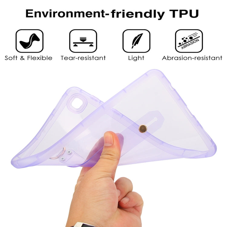 For Samsung Galaxy Tab A7 Lite Wristband Holder PC Hybrid TPU Soft Tablet Case