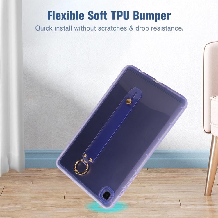 For Samsung Galaxy Tab A7 Lite Wristband Holder PC Hybrid TPU Soft Tablet Case