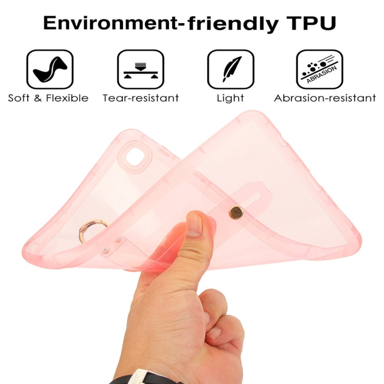 For Samsung Galaxy Tab A11 / A9 Wristband Holder PC Hybrid TPU Soft Tablet Case