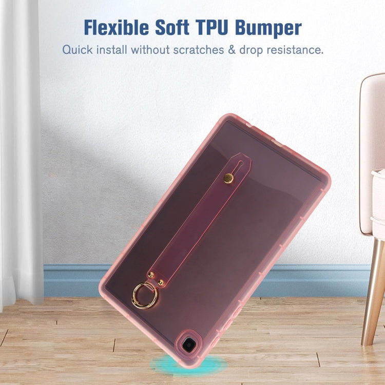 For Samsung Galaxy Tab A11 / A9 Wristband Holder PC Hybrid TPU Soft Tablet Case