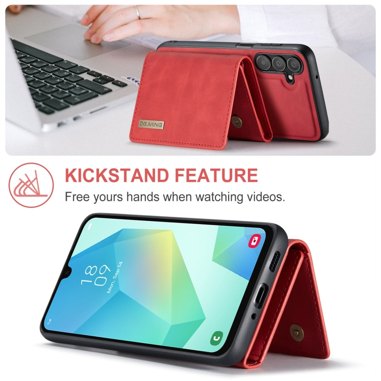 For Samsung Galaxy A16 5G DG.MING M1 Series 3-Fold Multi Card Wallet + Magnetic Phone Case