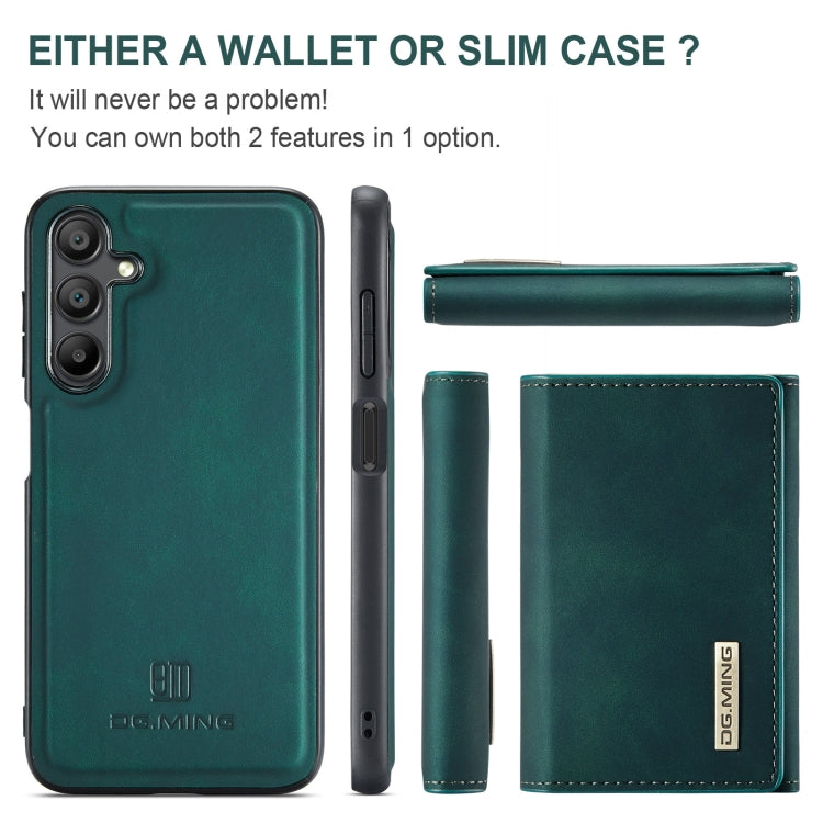 For Samsung Galaxy A16 5G DG.MING M1 Series 3-Fold Multi Card Wallet + Magnetic Phone Case