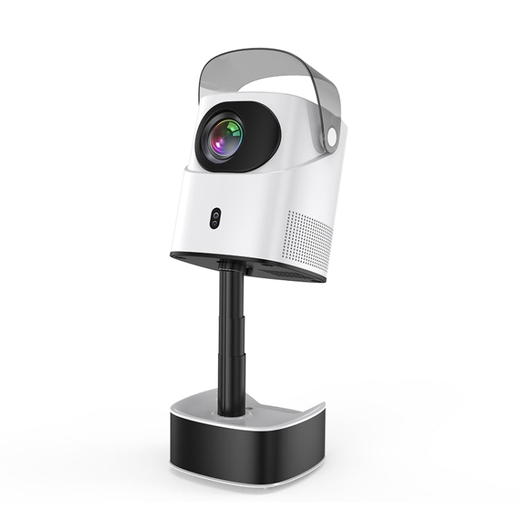 TS-2 1920 x 1080P 240ANSI HiSilicon 352 Android 9.0 Telescopic Projector, UK Plug - White