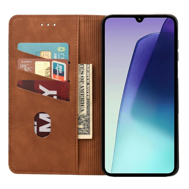 For Redmi Note 14 Pro+ 5G Skin Feel Splicing Leather Phone Case