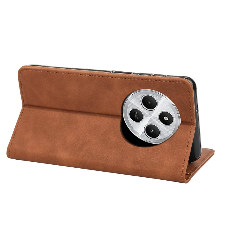 For Redmi Note 14 Pro+ 5G Skin Feel Splicing Leather Phone Case
