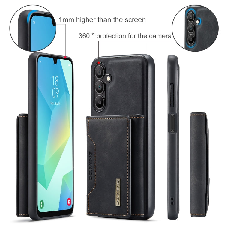 For Samsung Galaxy A16 5G DG.MING M2 Series 3-Fold Multi Card Bag + Magnetic Phone Case