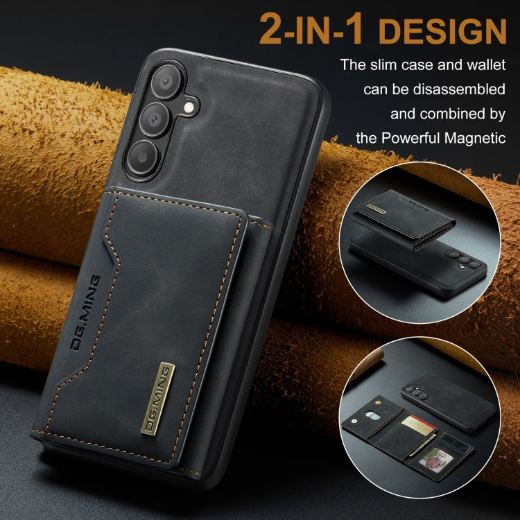 For Samsung Galaxy A16 5G DG.MING M2 Series 3-Fold Multi Card Bag + Magnetic Phone Case