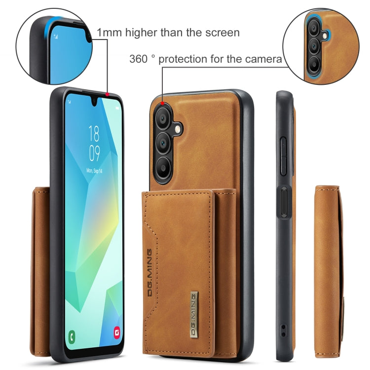 For Samsung Galaxy A16 5G DG.MING M2 Series 3-Fold Multi Card Bag + Magnetic Phone Case