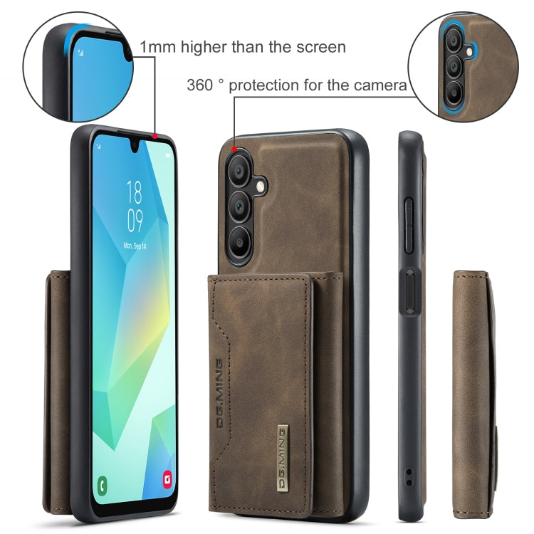 For Samsung Galaxy A16 5G DG.MING M2 Series 3-Fold Multi Card Bag + Magnetic Phone Case