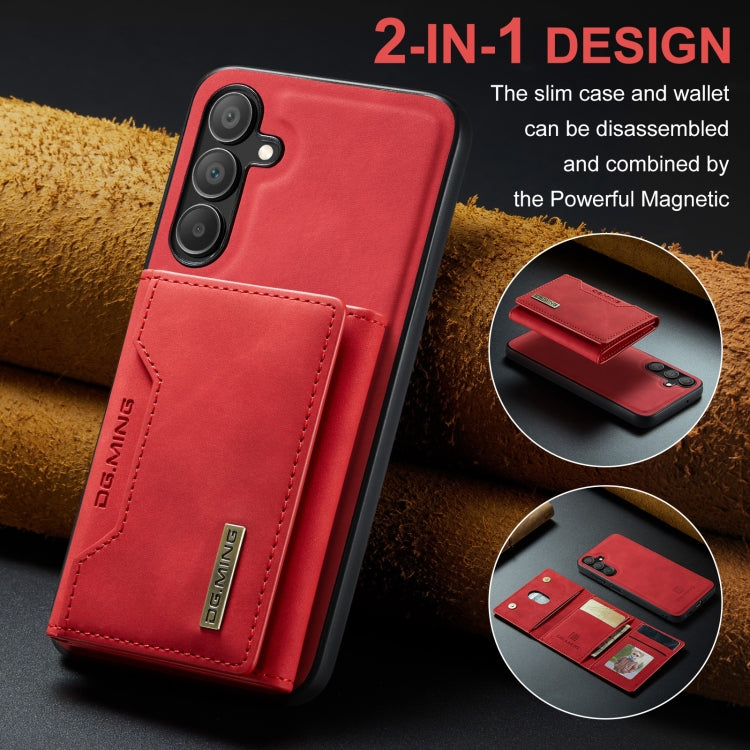 For Samsung Galaxy A16 5G DG.MING M2 Series 3-Fold Multi Card Bag + Magnetic Phone Case