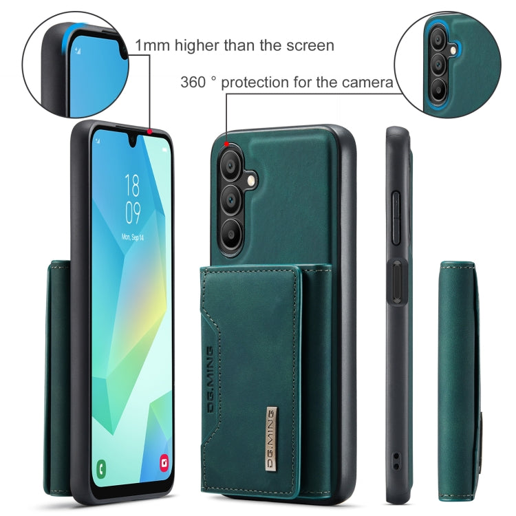 For Samsung Galaxy A16 5G DG.MING M2 Series 3-Fold Multi Card Bag + Magnetic Phone Case
