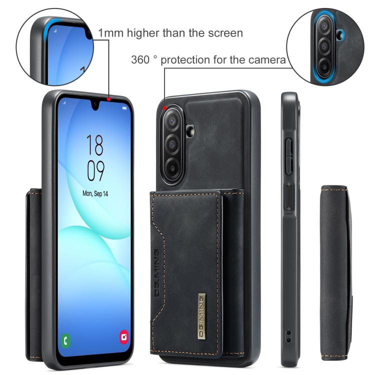 For Samsung Galaxy A17 4G / 5G DG.MING M2 Series 3-Fold Multi Card Bag + Magnetic Phone Case
