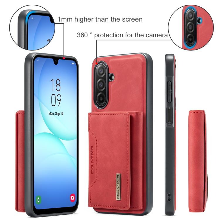 For Samsung Galaxy A17 4G / 5G DG.MING M2 Series 3-Fold Multi Card Bag + Magnetic Phone Case