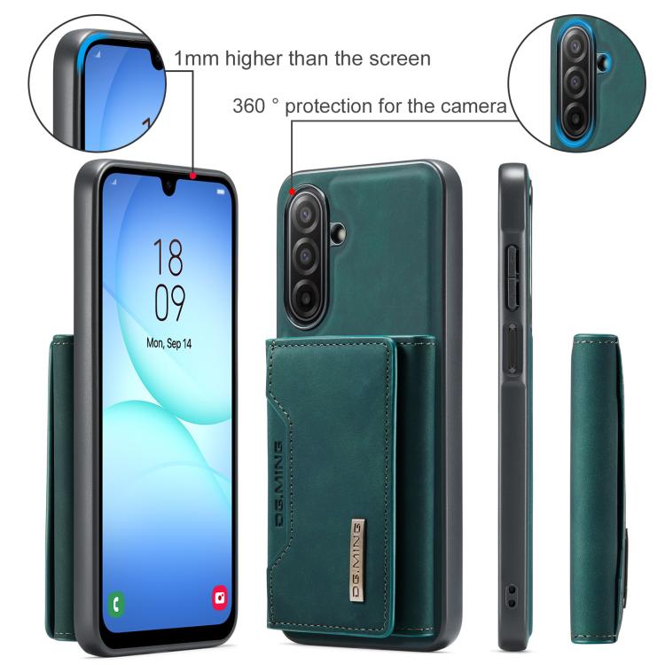 For Samsung Galaxy A17 4G / 5G DG.MING M2 Series 3-Fold Multi Card Bag + Magnetic Phone Case