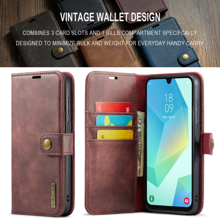 For Samsung Galaxy A16 5G DG.MING Crazy Horse Texture Detachable Magnetic Leather Case