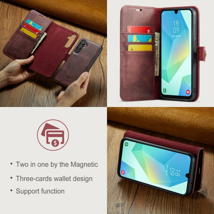 For Samsung Galaxy A16 5G DG.MING Crazy Horse Texture Detachable Magnetic Leather Case