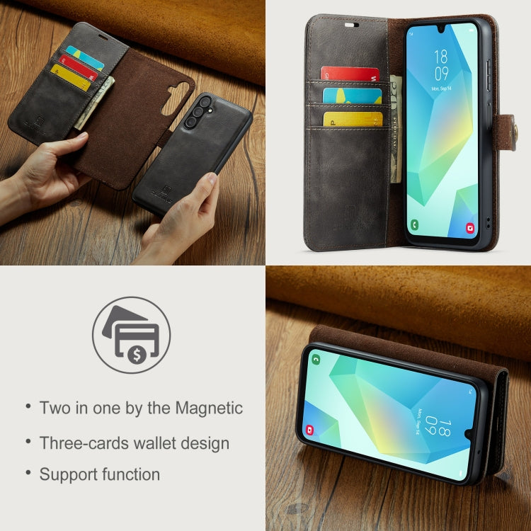 For Samsung Galaxy A16 5G DG.MING Crazy Horse Texture Detachable Magnetic Leather Case