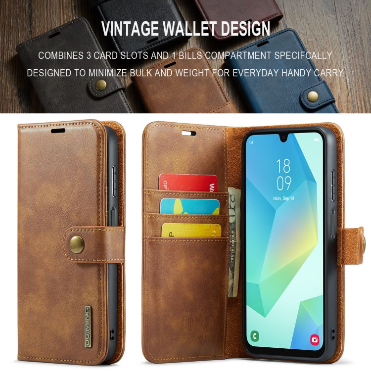 For Samsung Galaxy A16 5G DG.MING Crazy Horse Texture Detachable Magnetic Leather Case