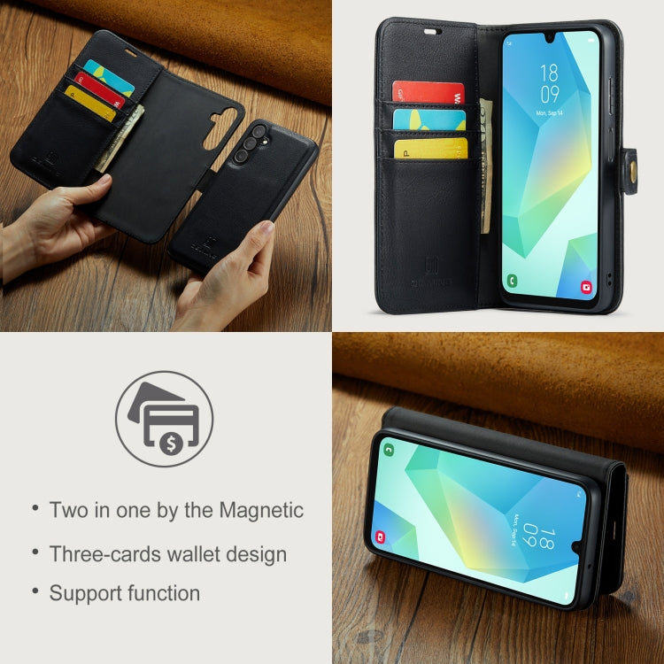 For Samsung Galaxy A16 5G DG.MING Crazy Horse Texture Detachable Magnetic Leather Case