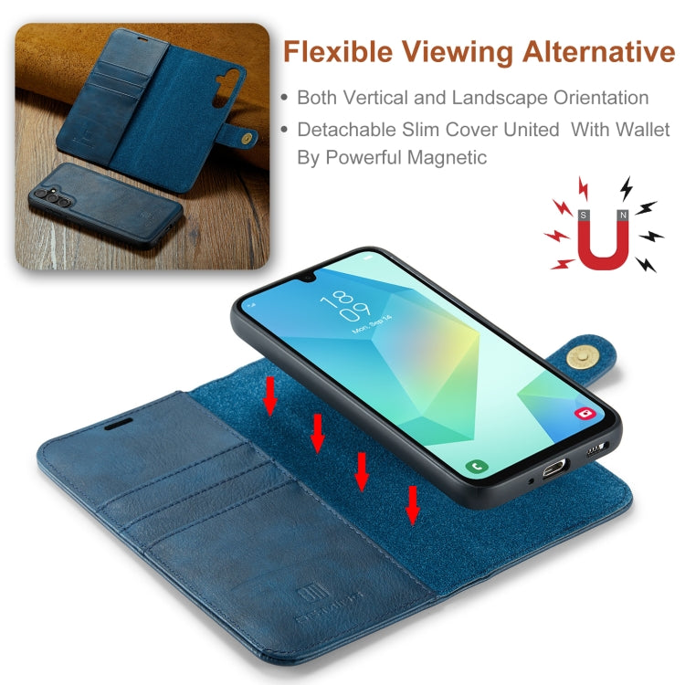 For Samsung Galaxy A16 5G DG.MING Crazy Horse Texture Detachable Magnetic Leather Case