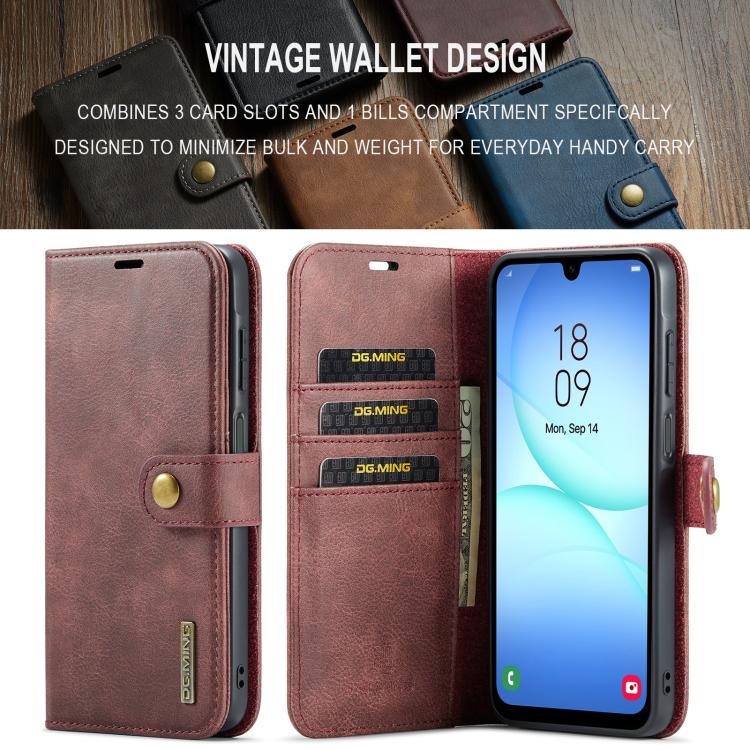 For Samsung Galaxy A17 4G / 5G DG.MING Crazy Horse Texture Detachable Magnetic Leather Case