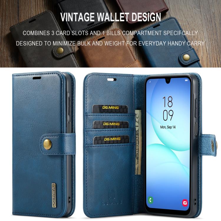 For Samsung Galaxy A17 4G / 5G DG.MING Crazy Horse Texture Detachable Magnetic Leather Case
